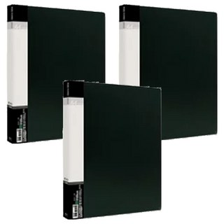 珠友文化 A4粉彩資料本, 黑色, 3本