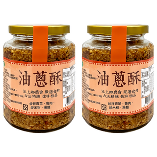 池上鄉農會 油蔥酥 410g (古法精煉/佐味極品/拌飯拌麵), 2罐