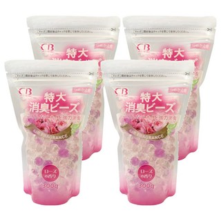 CB 特大型消臭珠，玫瑰香補充包，300g, 4包