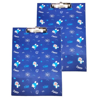 Doraemon 哆啦A夢 A4板夾 附筆夾 23 x 32cm, 藍色, 2個