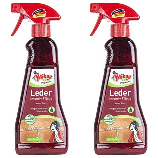 Poliboy 德淨 皮革長效保養乳噴霧, 375ml, 適用於木材、皮革和室內裝潢, 2瓶