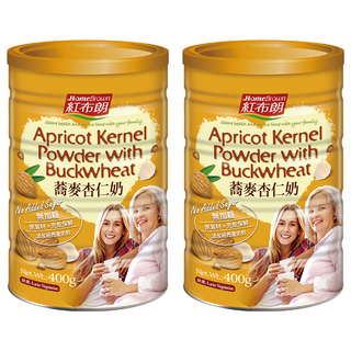 HomeBrown 紅布朗 蕎麥杏仁奶，無加糖，400g, 2罐