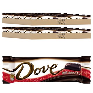 德芙 香濃黑巧克力, 43g, 24條