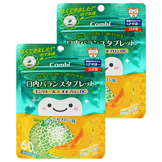 Combi 康貝 teteo無糖口嚼錠 60粒 日本產, 哈蜜瓜, 48g, 2包
