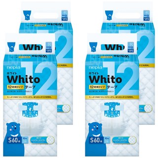 nepia 王子 Whito 超薄長效黏貼型尿布 4~8kg, S, 240片