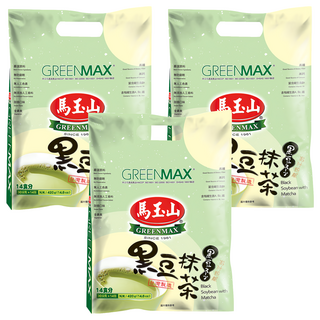 馬玉山 GREENMAX 黑豆抹茶, 30g, 14包, 3袋