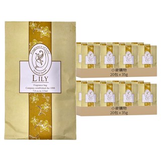 小麥購物 衣櫥香氛袋 Y069, 35g, 40包, 百合