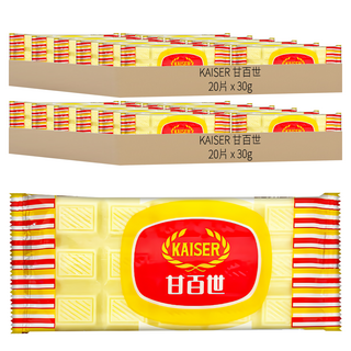 KAISER 甘百世 白巧克力糖, 小包裝好吃又方便, 30g, 40片