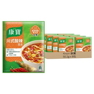 Knorr 康寶 自然原味 川式酸辣濃湯, 50.2g, 8包