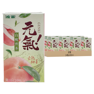 波蜜 元氣白桃煎茶, 24瓶, 300ml