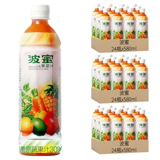 波蜜 果菜汁, 580ml, 72瓶