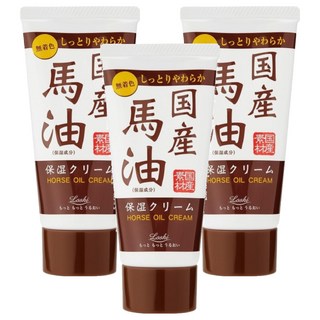 Loshi 樂絲 日本國產馬油極潤護手霜, 3個, 45g