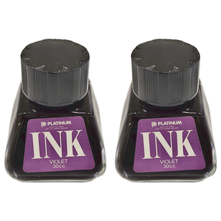 PLATINUM 白金牌 鋼筆專用墨水, 紫色, 2瓶