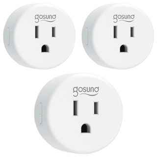 Gosund 智能插座 WP5-AM 台灣版 米家APP 語音控制 定時 倒數 電量監控, 52mm, 白色, 3個