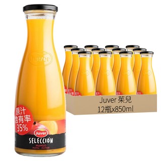 Juver 茱兒 芒果檸檬百香果汁 35%原汁含有率, 850ml, 12瓶
