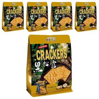 HEALTH DAILY 健康日誌 黑松露蘇打餅, 超酥脆餅體 獨立包裝, 192g, 5袋