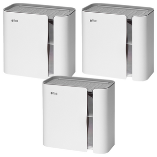 ffcat 浴室強力無痕貼雙開式置物面紙衛生紙架 寬24.8*深14*高23cm PS+HIPS塑膠 磁吸設計, 白色 + 灰色, 3個