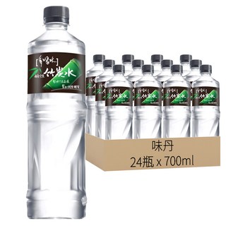 味丹 多喝水 鹼性竹炭水, 700ml, 24瓶