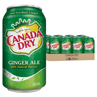 CANADA DRY 薑汁汽水, 355ml, 12罐