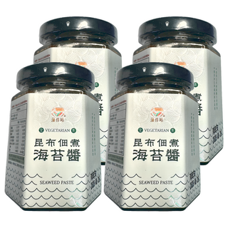 藻作坊 昆布佃煮海苔醬 190g - 天然海味 日式佃煮工法 拌飯佐餐好選擇, 4罐