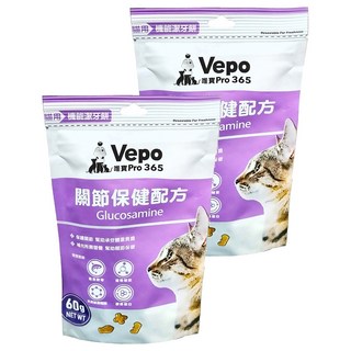 Vepo 唯寶 機能潔牙餅 關節保健配方, 含Glucosamine, 60g, 2包