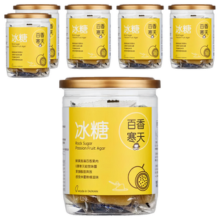 蜜思朵 冰糖百香寒天, 鮮黃飽滿百香果肉, Q彈寒天綻放味蕾, 果韻酸甜奔放, 204g, 6罐
