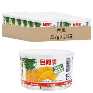 台鳳牌 四分片鳳梨, 227g, 24罐