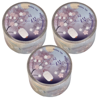 德德小品集 燙金和紙膠帶 30mm x 3m, 一日之櫻, 3個