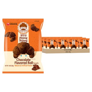 NONGSHIM 農心 麵包部長 可頌造型餅乾巧克力口味, 55g, 16包