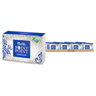 p&LiFE 奈芙 點對點擦手紙 PL-360 藍色, 100張, 30個