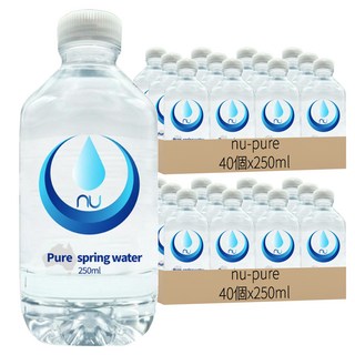 nu-pure 天然泉水, 250ml, 80個