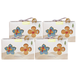 南海茶道 茶語花香茶包禮盒 4g 20包, 桂花烏龍茶 + 茉莉包種茶, 4盒