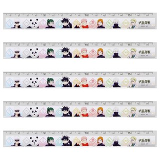 sun-star 咒術迴戰 直尺17.5公分-咒術高專款, 咒術高專款 半透明, 5個