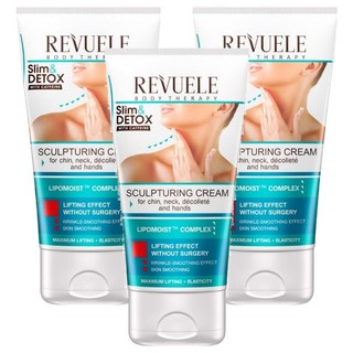 REVUELE 咖啡因緊緻美頸霜, 3條, 150ml