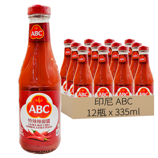 ABC 特辣辣椒醬, 335ml, 12瓶