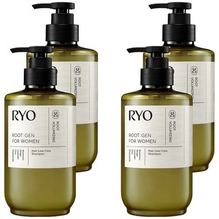 RYO 呂 ROOTGEN強韌蘊髮洗髮精 女性專用, 4瓶, 515ml