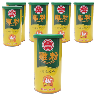 牛頭牌 鮮雞粉罐，原味經典，新口味新包裝, 1kg, 6罐