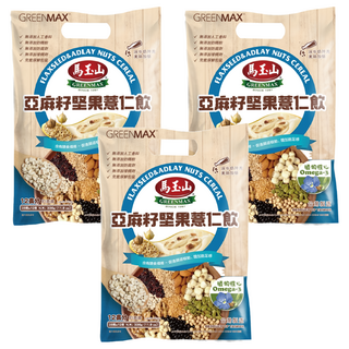 馬玉山亞麻籽堅果薏仁飲 含植物性Omega-3 高纖 台灣製造, 28g, 12包, 3袋