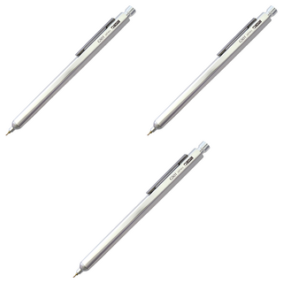 OHTO 按鍵式原子筆 GS01-S9-SV 0.7mm, 銀色, 3支