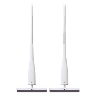 藍小魚 不發硬四面擠水海綿拖把, 2支, 33 x 8 x 130cm