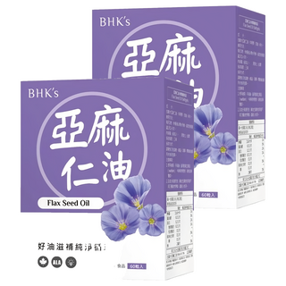 BHK's 亞麻仁油 軟膠囊, 60顆, 2盒