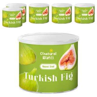 O'natural 歐納丘 天然乾燥土耳其無花果 皮薄Q彈 富含膳食纖維, 200g, 6罐