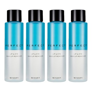 MISSHA 台灣公司貨 完美眼唇卸妝液, 155ml, 4瓶