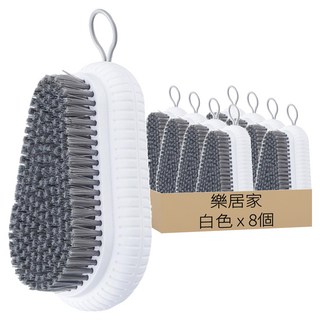 水滴造型洗衣刷, 8個, 白色