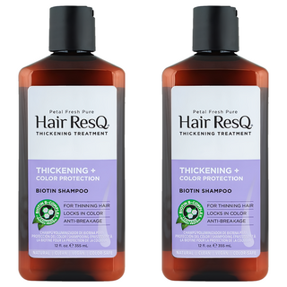 Petal Fresh 救髮B咖啡因洗髮精 染燙髮質適用 355ml, 2瓶