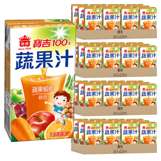 義美 寶吉 蔬果汁 蘋果柳橙, 125ml, 96入