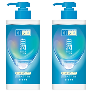 肌研 極潤白潤美白化妝水 400ml 美白保濕 提亮膚色 女性適用, 2瓶