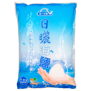 統一生機 日曬海鹽, 2kg, 1包