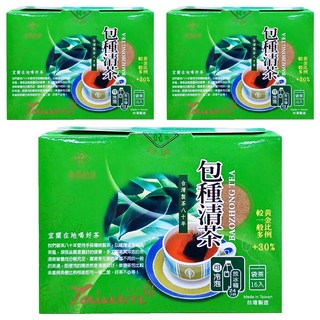 永發茗茶 冷泡包種清茶, 台灣製茶八十年, 袋茶 16入, 2.7g, 16包, 3盒