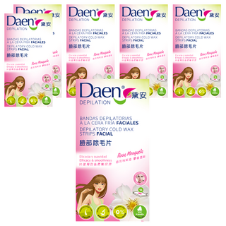 Daen 黛安 玫瑰果油臉部除毛片, 6盒